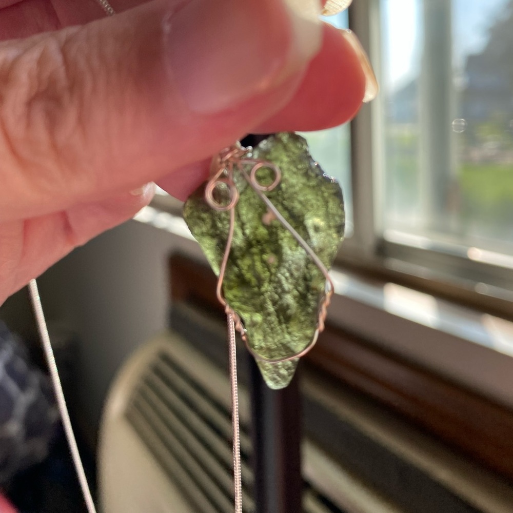 This is for a stunning piece of Moldavite!
